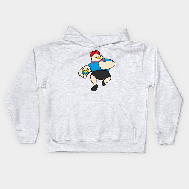 Tap as Handball player with Handball Kids Hoodie by Markus Schnabel